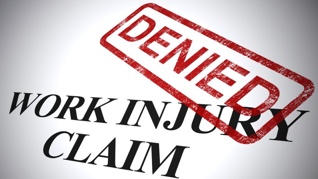 Denied work injury claim